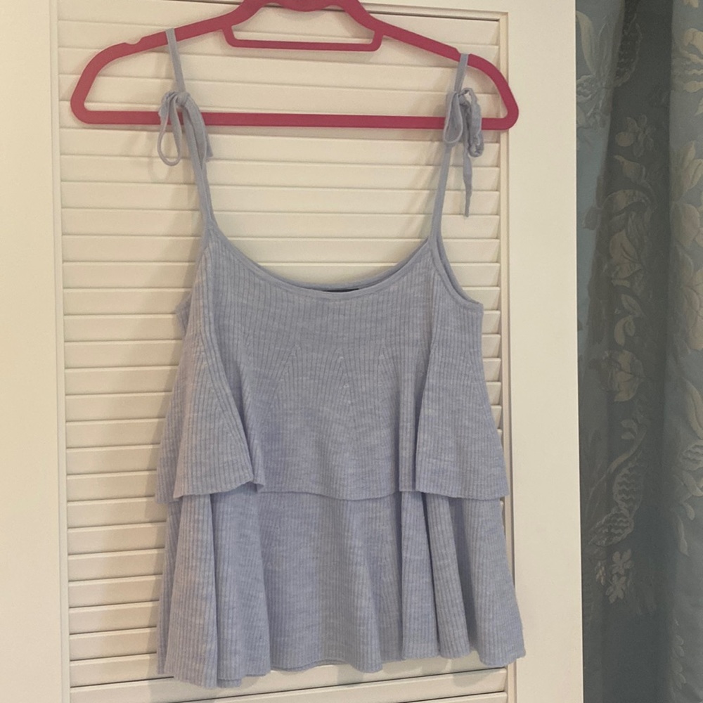 J crew wool tie tank top